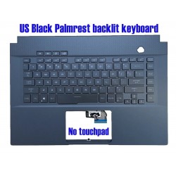Carcasa cu tastatura palmrest Laptop Gaming, Asus, ROG Zephyrus M GU502G, GU502GV, GU502GU, GU502GW, 90NR02E1-R31UI0, iluminata, layout US
