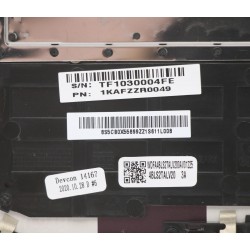 Carcasa superioara cu tastatura palmrest Laptop, Lenovo, Yoga Slim 7-14IIL05 Type 82A4, 82A1, 5CB0X55899, 4BLS2TALV20, iluminata, layout US