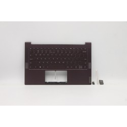 Carcasa superioara cu tastatura palmrest Laptop, Lenovo, Yoga Slim 7-14IIL05 Type 82A4, 82A1, 5CB0X55899, 4BLS2TALV20, iluminata, layout US