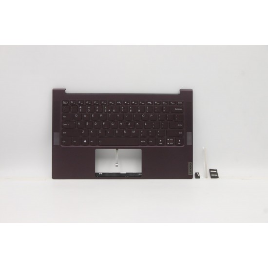 Carcasa superioara cu tastatura palmrest Laptop, Lenovo, Yoga Slim 7-14IIL05 Type 82A4, 82A1, 5CB0X55899, 4BLS2TALV20, iluminata, layout US Carcasa Laptop