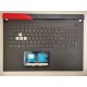 Carcasa cu tastatura palmrest Laptop Gaming, Asus, ROG Strix G17 Advantage Edition G713QY, 13NR05C1P06011, 90NR06V-R31UI0, iluminata, RGB, layout US Carcasa Laptop