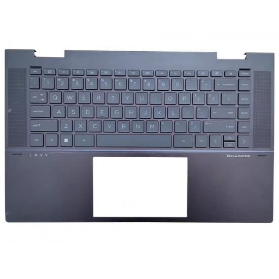 Carcasa cu tastatura palmrest Laptop, HP, Envy 15-EY, 15-EW, TPN-C157, TPN-C158, N12507-B31, N15946-B31, N15946-001, N12507-001, AM3RS000450, iluminata, layout US Carcasa Laptop
