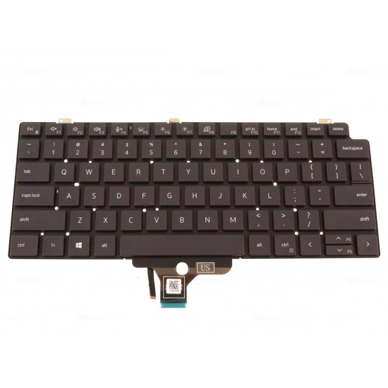 Tastatura Laptop, Dell, Latitude 7310, 01VJ7V, 1VJ7V, iluminata, layout US Tastaturi noi