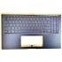 Carcasa superioara cu tastatura palmrest Laptop, Asus, ZenBook 15 UX533FAC, 90NB0NK1-R31UI0, iluminata, albastra, layout us