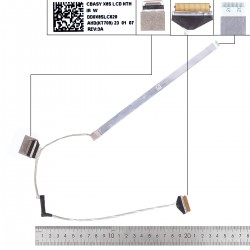 Cablu video LVDS Laptop, HP, ProBook 440 G9, 445 G9, 450 G9, 455 G9, 3AB12D2472, DDX8SCLC700, DD0X8SLC700, DD0X8SLC620, 30 pini, cablu webcam 16 pini