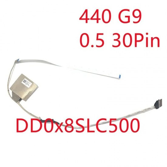 Cablu video LVDS Laptop, HP, ProBook 440 G9, 445 G9, 450 G9, 455 G9, HSN-Q34C, ZHAN 66 PRO, EDP, DD0X8SLC420, DD0X8SLC500, DD0X8SLC621, DD0X8SLC500 CBASY X8S LCD NTH WIRE, 30 pini, cablu webcam 10 pini Cablu video LVDS laptop