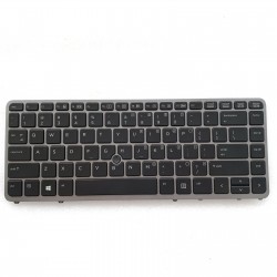 Tastatura Laptop, HP, ZBook 14 Mobile Workstation, iluminata, cu mouse pointer, 762758-001, layout US