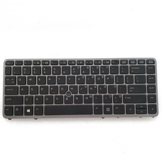 Tastatura Laptop, HP, EliteBook 740 G2, 745 G2, 750 G2, 840 G2, 850 G2, iluminata, cu mouse pointer, 762758-001, layout US Tastaturi noi