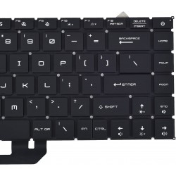 Tastatura Laptop, MSI, Prestige 14 P14, MS-14C1, MS-14C2, MS-14C4, MS-14C5, A10RB, A11SB, A11SC, iluminata, RGB, 40 pini, layout US