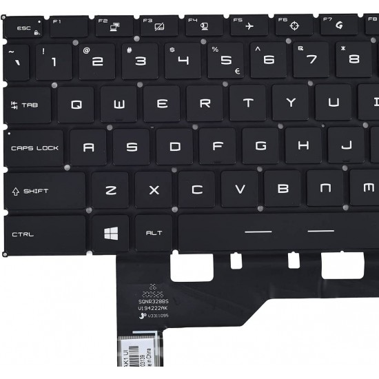Tastatura Laptop, MSI, Creator Z16, MS-1571, A11UE, A11UET, MS1571, iluminata, RGB, 40 pini, layout US Tastaturi noi