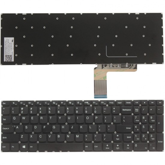 Tastatura Laptop, Lenovo, IdeaPad 310-15IKB Type 80TV, 80VA, layout US Tastaturi noi