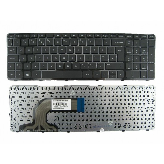 Tastatura Laptop, HP, TPN-Q118, TPN-Q121, TPN-Q130, TPN-Q132, 708168-001, 719853-001, 749658-001, AER65U00010HP,  cu rama, layout UK Tastaturi noi