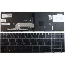 Tastatura Laptop, HP, Zbook 17 G6, L12765-032, L29635-032, iluminata, layout UK