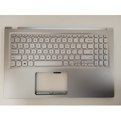 Carcasa superioara cu tastatura palmrest Laptop, Asus, VivoBook 15 X515EA, X515EP, 90NB0TY2-R32US0, 90NB0TY2-R32US1, iluminata, argintie, layout US