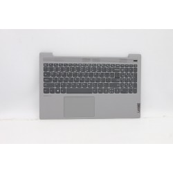 Carcasa superioara cu tastatura palmrest Laptop, Lenovo, IdeaPad 5-15IIL05 Type 81YK, 5CB0X56301, AM1K7000D00, Platinum Grey, layout US