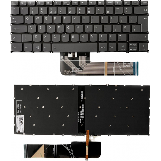 Tastatura Laptop, Lenovo, ThinkBook 14s Yoga ITL Type 20WE, iluminata, layout UK Tastaturi noi