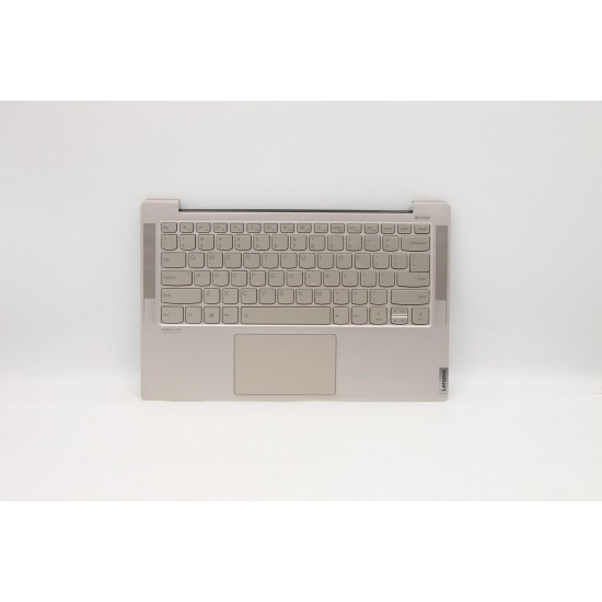 Carcasa superioara cu tastatura palmrest Laptop, Lenovo, Yoga S740-14IIL Type 81RS, 5CB0U44113, AM1EH000110, iluminata, argintie, layout US