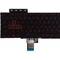 Tastatura Laptop Gaming, Asus, TUF TUF505DD, TUF505DT, TUF505DY, TUF505GD, FX86, FX86S, FX86SF, FX86F, iluminata, rosie, layout US