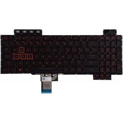 Tastatura Laptop Gaming, Asus, TUF TUF505DD, TUF505DT, TUF505DY, TUF505GD, FX86, FX86S, FX86SF, FX86F, iluminata, rosie, layout US