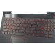 Carcasa superioara cu tastatura palmrest Laptop, Lenovo, Legion Y520-15IKBM Type 80YY, 5CB0P24357, cu iluminare, pentru GTX 1060