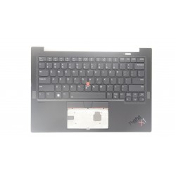 Carcasa superioara cu tastatura palmrest Laptop, Lenovo, ThinkPad X1 Carbon 11th Type 21HM, 21HN, 5M11H62767, 5M11H62765, iluminata, layout US