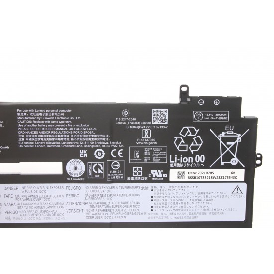 Baterie Laptop, Lenovo, ThinkPad X1 L20D4P71, L20C4P71, L20L4P71, L20M4P71, SB10T83216, 5B10W13973, SB10T83217, 5B10W13974, SB10T83218, 15.44V, 3600mAh, 57Wh