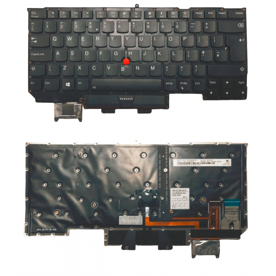 Tastatura Laptop, Lenovo, ThinkPad X1 Carbon 6th Gen Type 20KH, 20KG, 01YR573, 01YU651, 01YU652, 01YR537, 02HL880, 02HL882, iluminata, layout UK Tastaturi noi