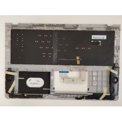 Carcasa superioara cu tastatura palmrest Laptop, Asus 2in1, ZenBook Flip UX561UA, UX561UAR, UX561UN, 90NB0G42-R30300, 13NB0G42AP0241, iluminata, argintie, layout US