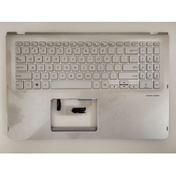 Carcasa superioara cu tastatura palmrest Laptop, Asus 2in1, ZenBook Flip UX561UA, UX561UAR, UX561UN, 90NB0G42-R30300, 13NB0G42AP0241, iluminata, argintie, layout US