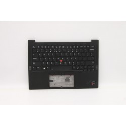 Carcasa superioara cu tastatura palmrest Laptop, Lenovo, Thinkpad X1 Carbon 9th Gen Type 20XW, 20XX, 5M11C53273, 5M11C53345, iluminata, layout US