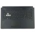Carcasa superioara cu tastatura palmrest Laptop Gaming, Asus, Tuf F17 FX706LI, FA706II-1A, 3YBKYKSJN00, 90NR03P1-R31UI0, iluminata RGB, layout US