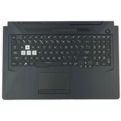 Carcasa superioara cu tastatura palmrest Laptop Gaming, Asus, Tuf F17 FX706HE FX706HE-2A, FA706QE-2A, 33NJFTAJN00, 3BNJFKSJN30, 90NR0713-R31US0, 90NR05Y4-R31UI1, iluminata RGB, layout US