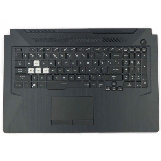 Carcasa superioara cu tastatura palmrest Laptop Gaming, Asus, Tuf A17 FA706IC, FA706IE, FA706IHR, FA706QE-2A, 33NJFTAJN00, 3BNJFKSJN30, 90NR05Y4-R31UI1, iluminata RGB, layout US Carcasa Laptop