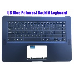 Carcasa superioara cu tastatura palmrest Laptop, Asus, ZenBook Pro UX550V, UX550VD, UX550VE, 13NB0ET2AM0211, 90NB0ES1-R30UI0, iluminata, layout US 