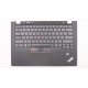 Carcasa superioara cu tastatura palmrest Laptop, Lenovo, ThinkPad X1 Carbon 1st Gen Type 34XX, 3433, 3444, 3446, 3448, 3460, 00HT000, 00HT038, 04W2794, 04X0446, 04X3601, 04Y0786, 04Y2953, iluminata, layout US Carcasa Laptop