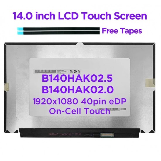 Display Laptop, Acer, Swift 5 SF514-54, SF514-54T, B140HAK02.5, 14 inch, FHD, IPS, 310mm latime, one cell touch, conector 40 pini Display Laptop