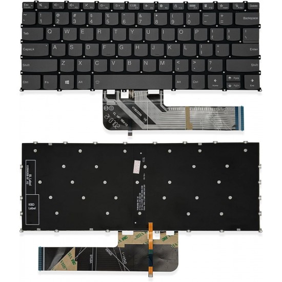 Tastatura laptop, Lenovo, IdeaPad 5-14IIL05 Type 81YH, iluminata, layout US Tastaturi noi