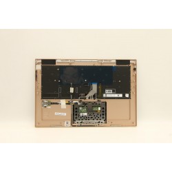 Carcasa superioara cu tastatura palmrest Laptop, Lenovo, Yoga 920-13IKB Type 80Y7, 5CB0Q09694, AM14U000210, iluminata, aurie, layout UK