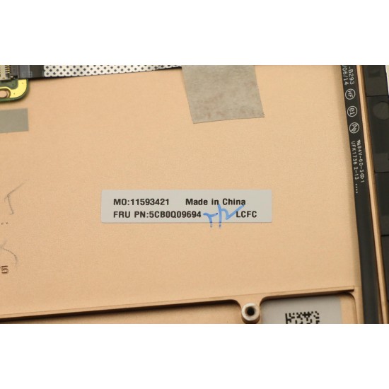 Carcasa superioara cu tastatura palmrest Laptop, Lenovo, Yoga 920-13IKB Type 80Y7, 5CB0Q09694, AM14U000210, iluminata, aurie, layout UK Carcasa Laptop