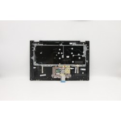 Carcasa superioara palmrest cu tastatura Laptop, Lenovo, FLEX-15IWL Type 81SR, 5CB0S17576, AM2G9000200, iluminata, cu fingerprint, layout US