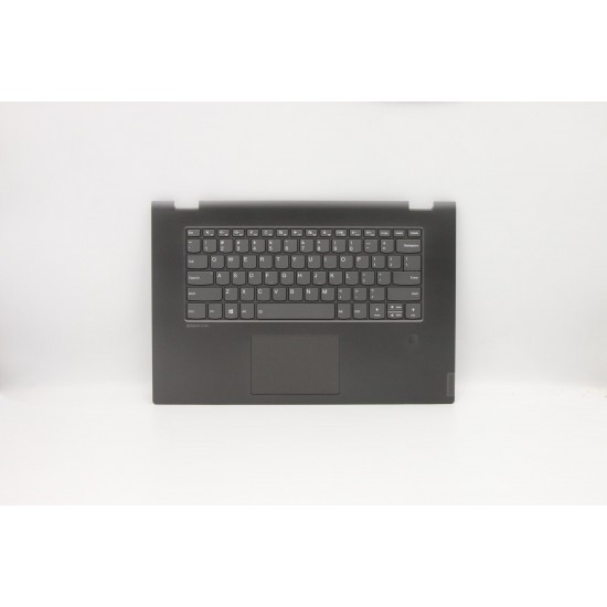 Carcasa superioara palmrest cu tastatura Laptop, Lenovo, FLEX-15IWL Type 81SR, 5CB0S17576, AM2G9000200, iluminata, cu fingerprint, layout US Carcasa Laptop