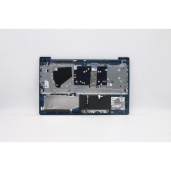 Carcasa superioara cu tastatura palmrest Laptop, Lenovo, IdeaPad 5-15ARE05 Type 81YQ, 5CB0X56241, AP1K7000530, iluminata, albastra, layout US