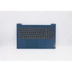 Carcasa superioara cu tastatura palmrest Laptop, Lenovo, IdeaPad 5-15ITL05 Type 82FG, 5CB0X56241, AP1K7000530, iluminata, albastra, layout US