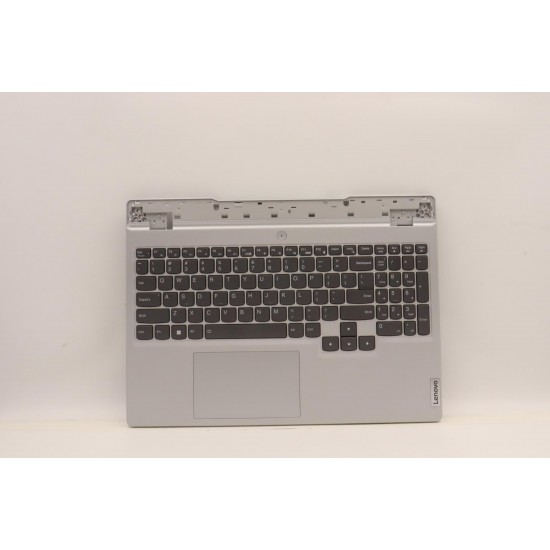 Carcasa superioara cu tastatura palmrest Laptop, Lenovo, Legion 5 15ARH7H Type 82RD, Cloud Grey, AM2DJ000D00, JY570, iluminata, layout US Carcasa Laptop
