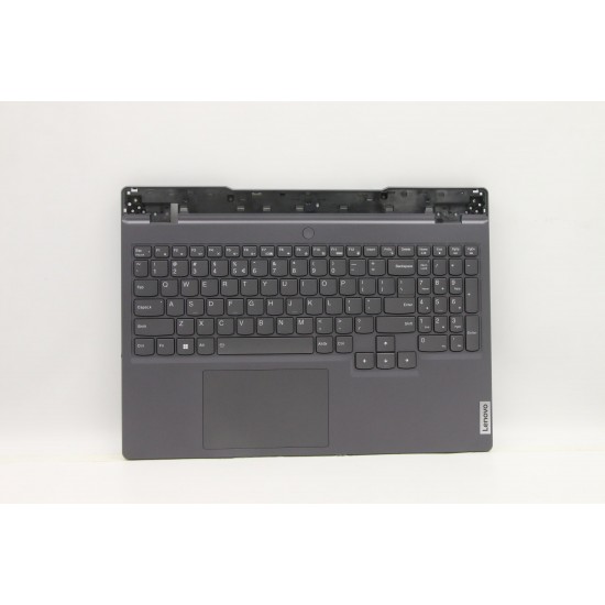 Carcasa superioara cu tastatura palmrest Laptop, Lenovo, Legion 5 15ARH7H Type 82RD, Storm Grey, AP2DJ000700, AM2DJ000D00, JY570, iluminata, layout US Carcasa Laptop