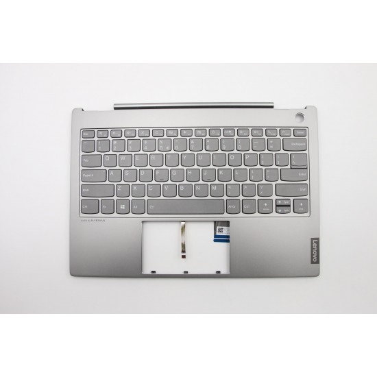 Carcasa superioara cu tastatura palmrest Laptop, Lenovo, ThinkBook 13s-IML Type 20RR, 5CB0U43206, iluminata, layout US Carcasa Laptop