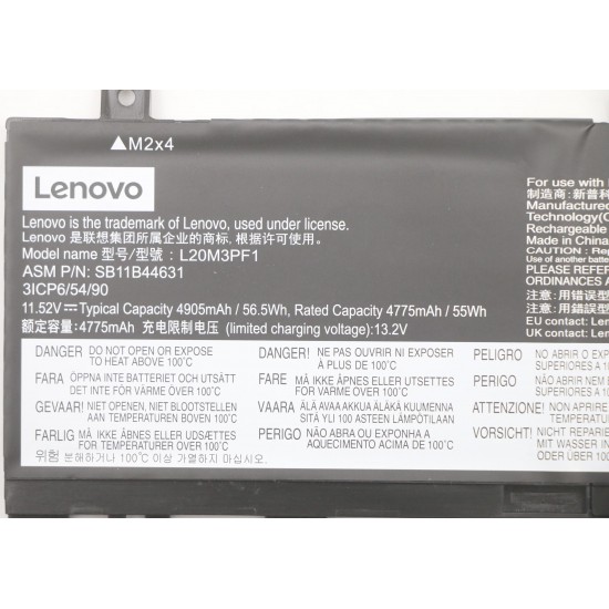 Baterie Laptop, Lenovo, IdeaPad 5 Pro-14ACN6 Type 82L7, 3ICP6/54/90, L20M3PF1, 11.52V, 4775mAh, 56.5Wh Baterii Laptop
