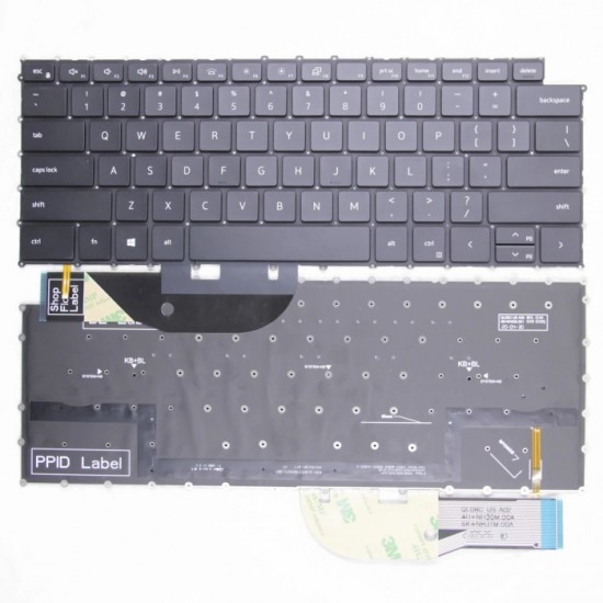 Tastatura Laptop, Dell, Precision 5550, 5560, 5750, 5760, P91F, iluminata, layout US Tastaturi noi