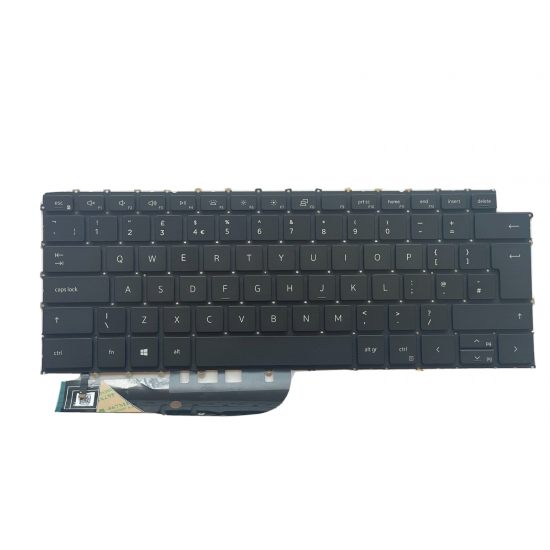 Tastatura Laptop, Dell, XPS 15 9500, 9510, 9520, 9530, P91F, iluminata, layout UK Tastaturi noi