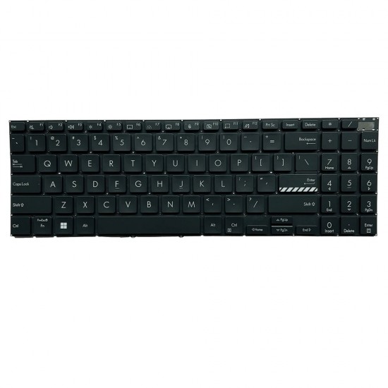 Tastatura Laptop, Asus, VivoBook Pro 15 0KNB0-562STA00, 0KNB0-562QUS00, 9Z.NJXBQ.001, 9Z.NJXBQ.203, NSK-UA32BQ01, NSK-UA32BQ03, AEXJDU01110, APIG0KNB0-562QUS00, iluminata, layout US Tastaturi noi
